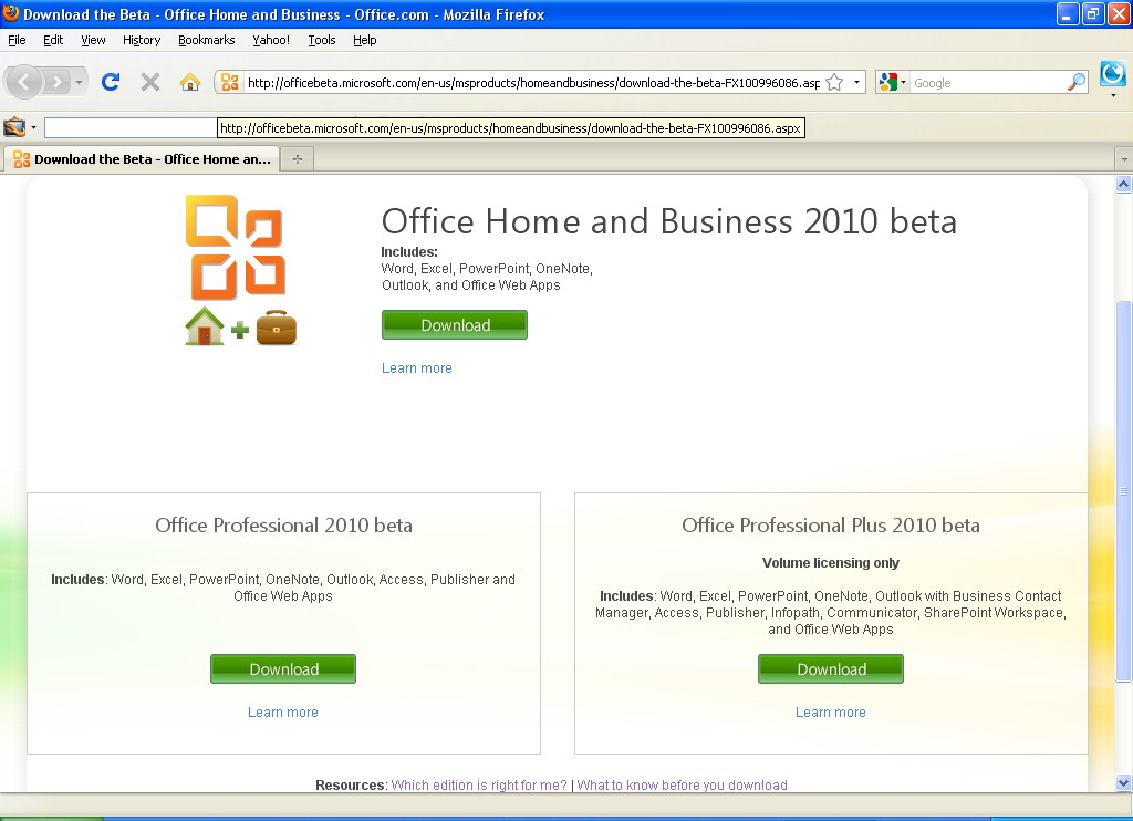 Microsoft Office 2010 Download